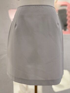 90s Y2K Vintage Gray Simple Mini Pencil Skirt